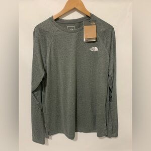 The North Face Men's Long-Sleeve Performance Tee - Heather Gray